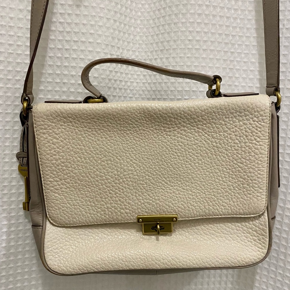 Fossil Color-Block Crossbody Purse - image 2